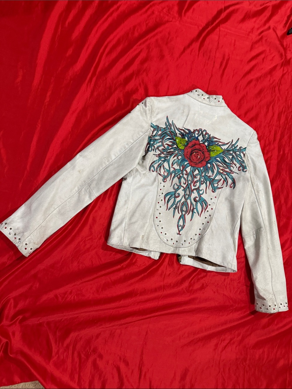 WOW POSHMARK - Authentic Wilson’s Leather White Specialty Leather Bomber Jacket - Picture 12 of 15